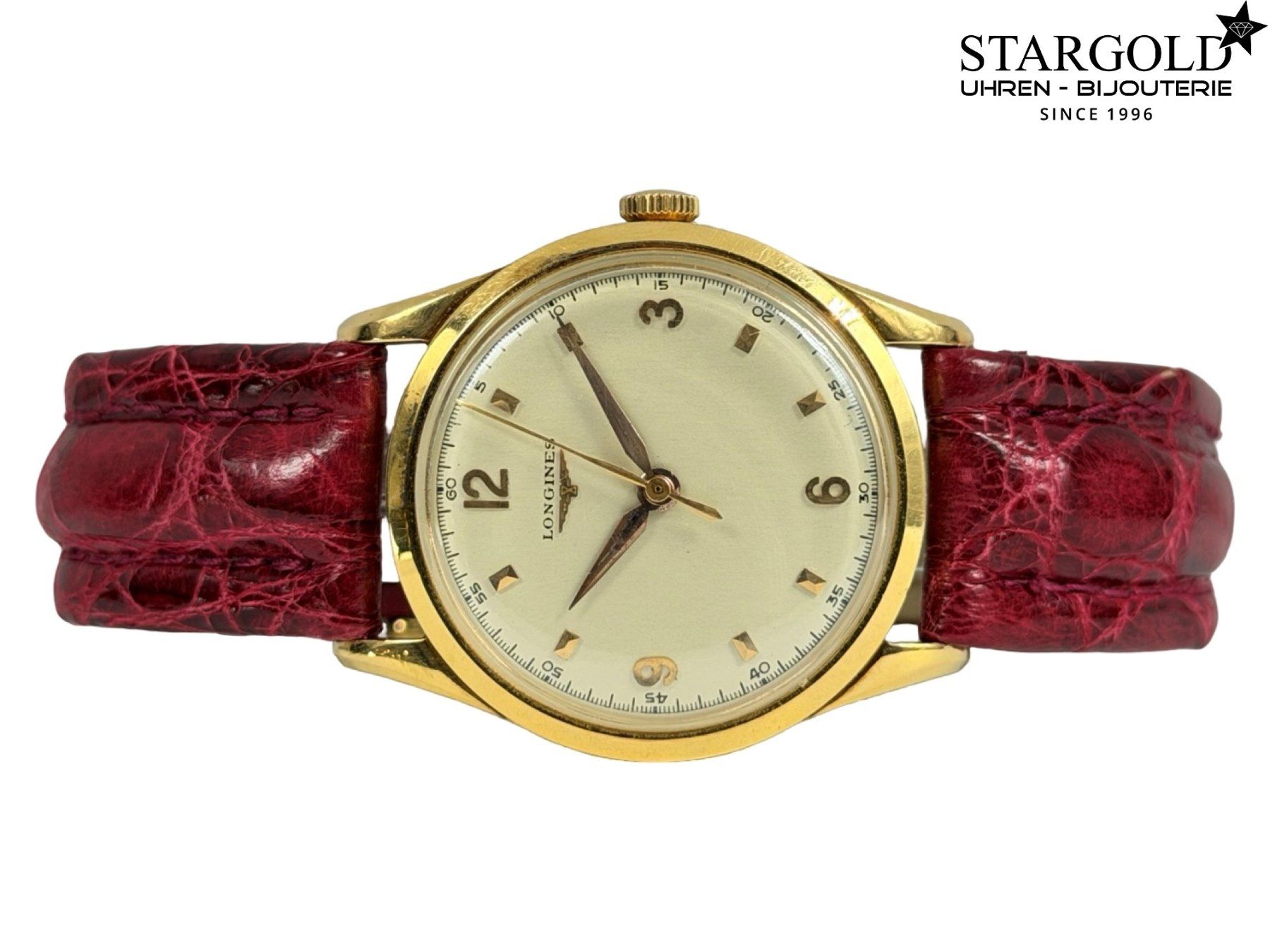Longines Orologi: Longines Handaufzug Vintage Gold – Usato da Zürich venduto da Stargold-Uhren 3