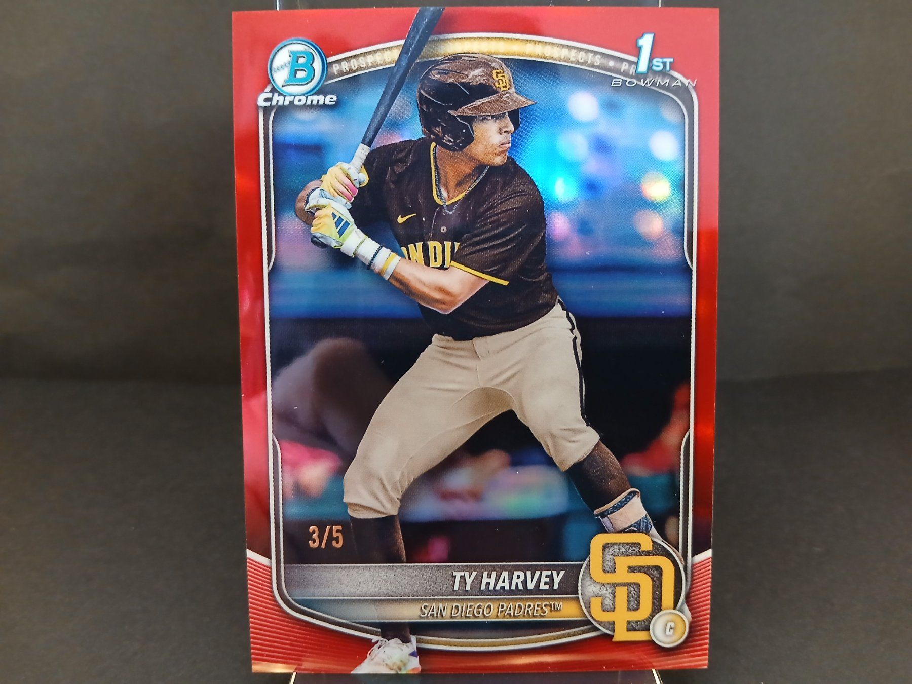 MLB Carte collezionabili: Bowman 2025 Draft Baseball Ty Harvey Red Refractor  3/5 – Nuovo (secondo la descrizione) da Schaffhausen venduto da Hariyama
