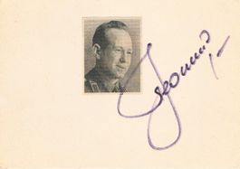 Alexei Leonov 1934-2019 Autogramm signiert Karte 10x15cm