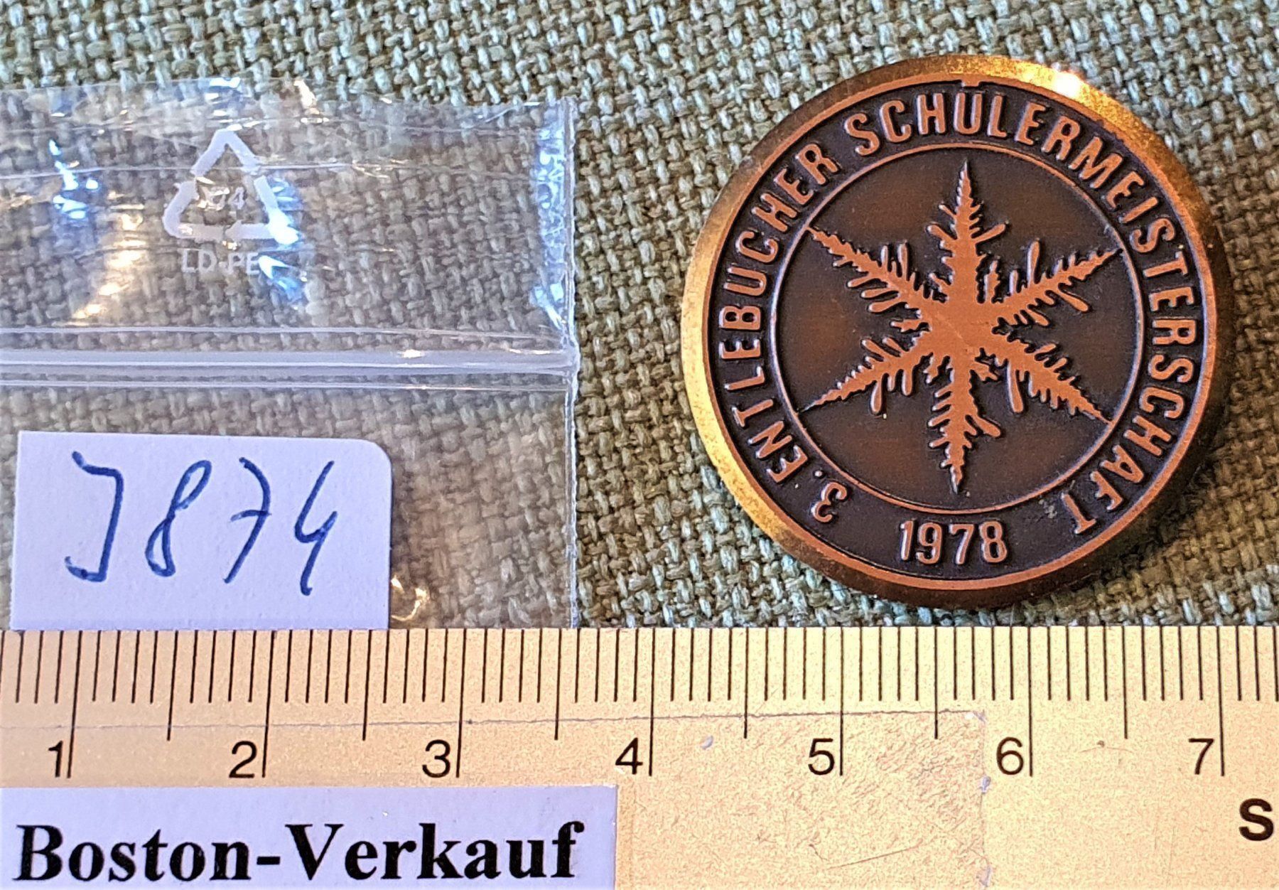 Medaglie: J874 - Entlebucher Schulmeistersch. 1978 – Usato da Reinach BL venduto da Boston-Verkauf 2