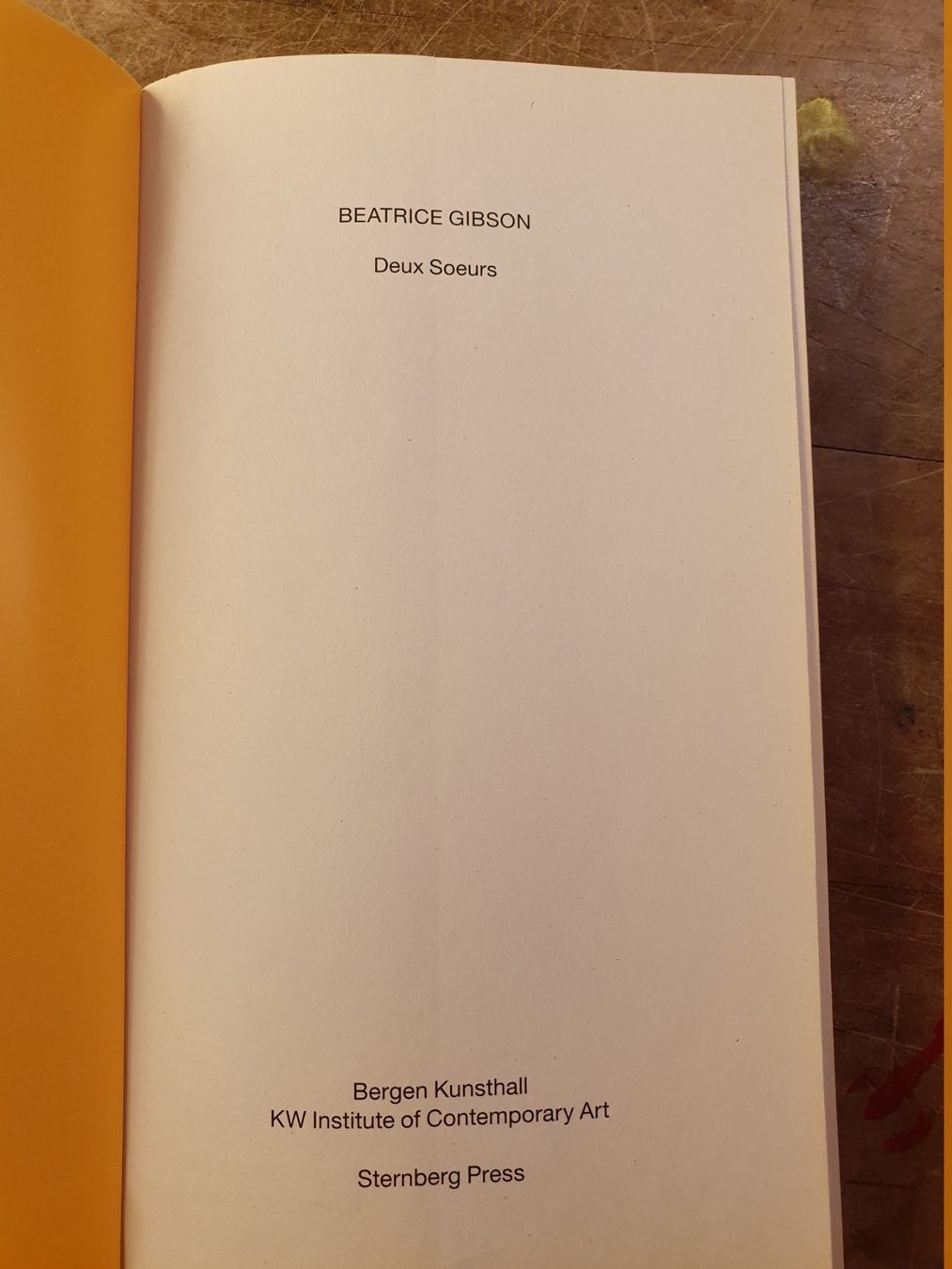 Livres: Deux Soeurs - Beatrice Gibson – D'occasion à Zürich par loosebone 1