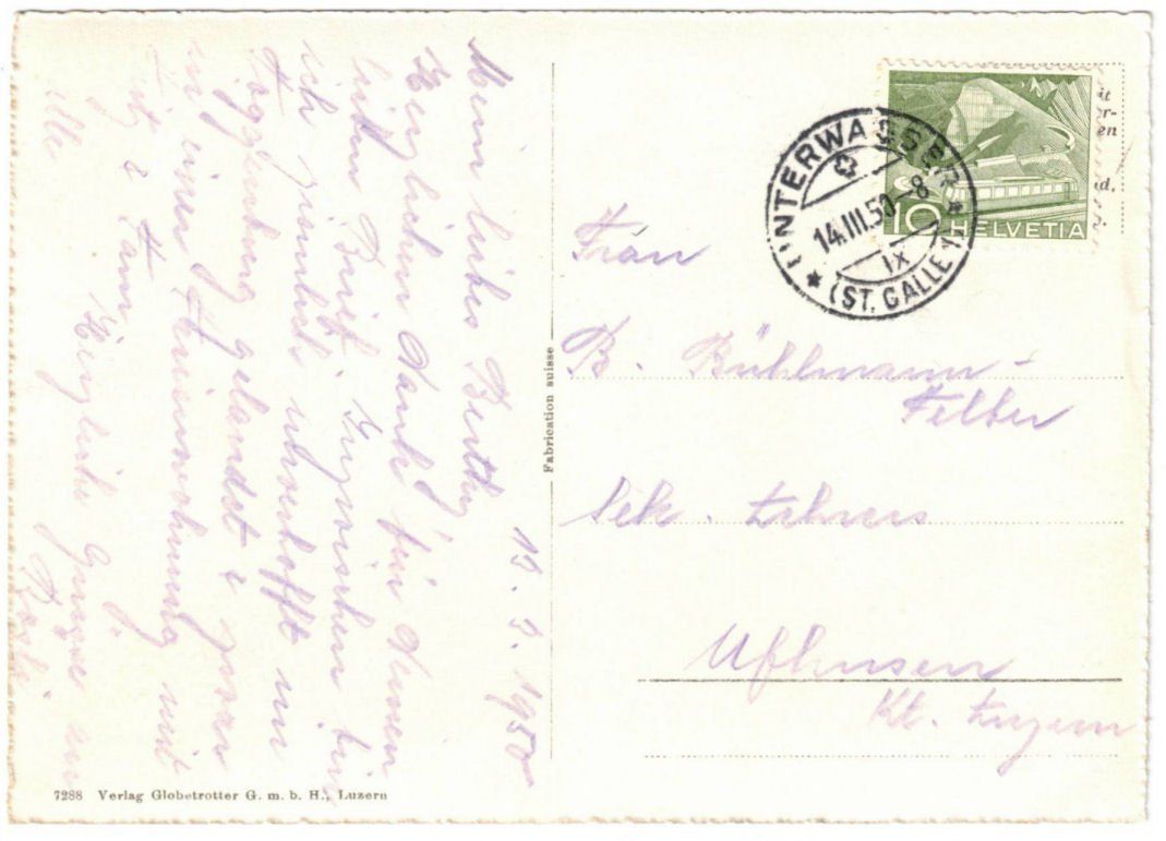 Cartoline postali: Unterwasser - Standseilbahn Iltios – Usato da Binningen venduto da Mountainrider 1