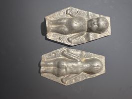 - ancien Moule chocolat enfant schokoladenform bébé 13cm