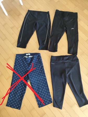 3 Damen Sporthosen Leggins