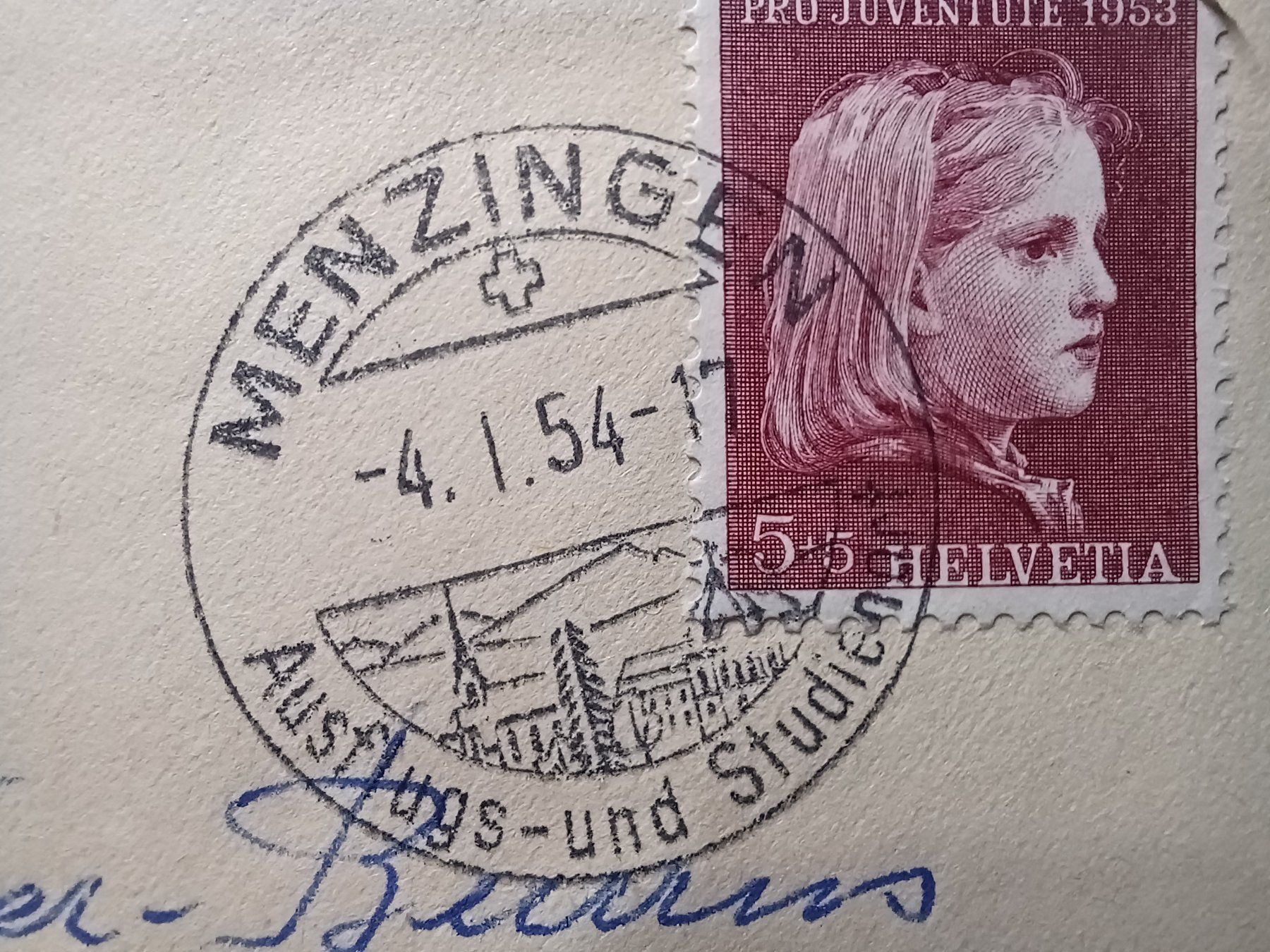 Tutti i francobolli: ZG, Brief Menzingen, 4.I.1954 – Usato da Aarau Rohr venduto da mgvw 1