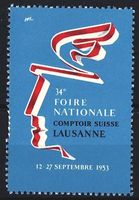 Reklamemarke Lausanne, 34e Foire Nationa