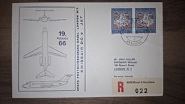 Swissair Basel - London 19.08.1966