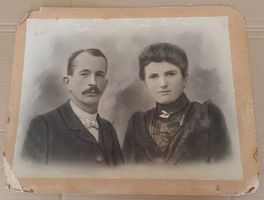 Riesiges Foto 1900 Paar Jugendstil Deko 30x40cm Photo Géante