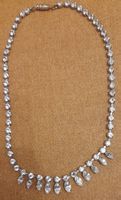 Elegante collana vintage con strass brillanti - perfetta!
