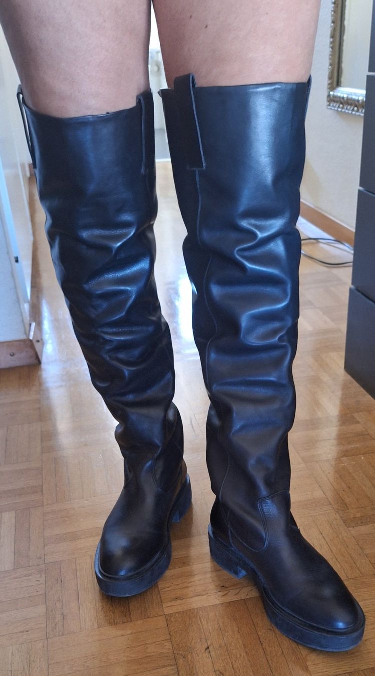 Mango Scarpe da donna: Cuissardes MANGO  cuir Leder 41 – Usato da Cressier NE venduto da JPF_boots 4