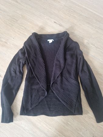Schwarze Strickjacke, Grösse S