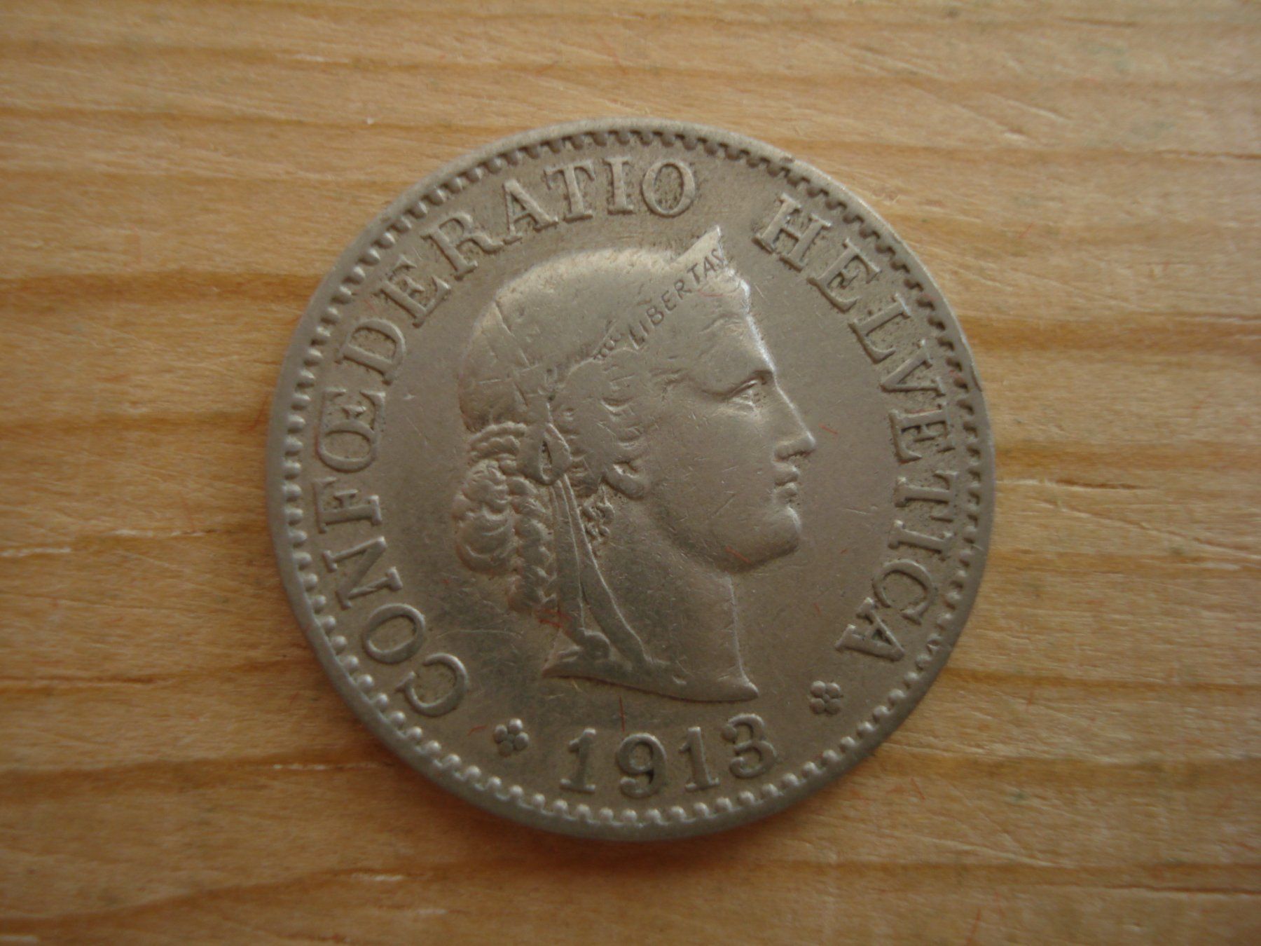 Tutti le monete: (S1) 10 Rappen 1913 – Usato da Erlach venduto da Net-Coins
