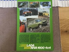Lada Niva 1600 4x4 Faltprospekt
