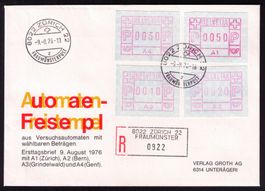 ATM A1-A4_ILLUSTRIERTER R-FDC!_portogerechter Qualitäts-FDC!