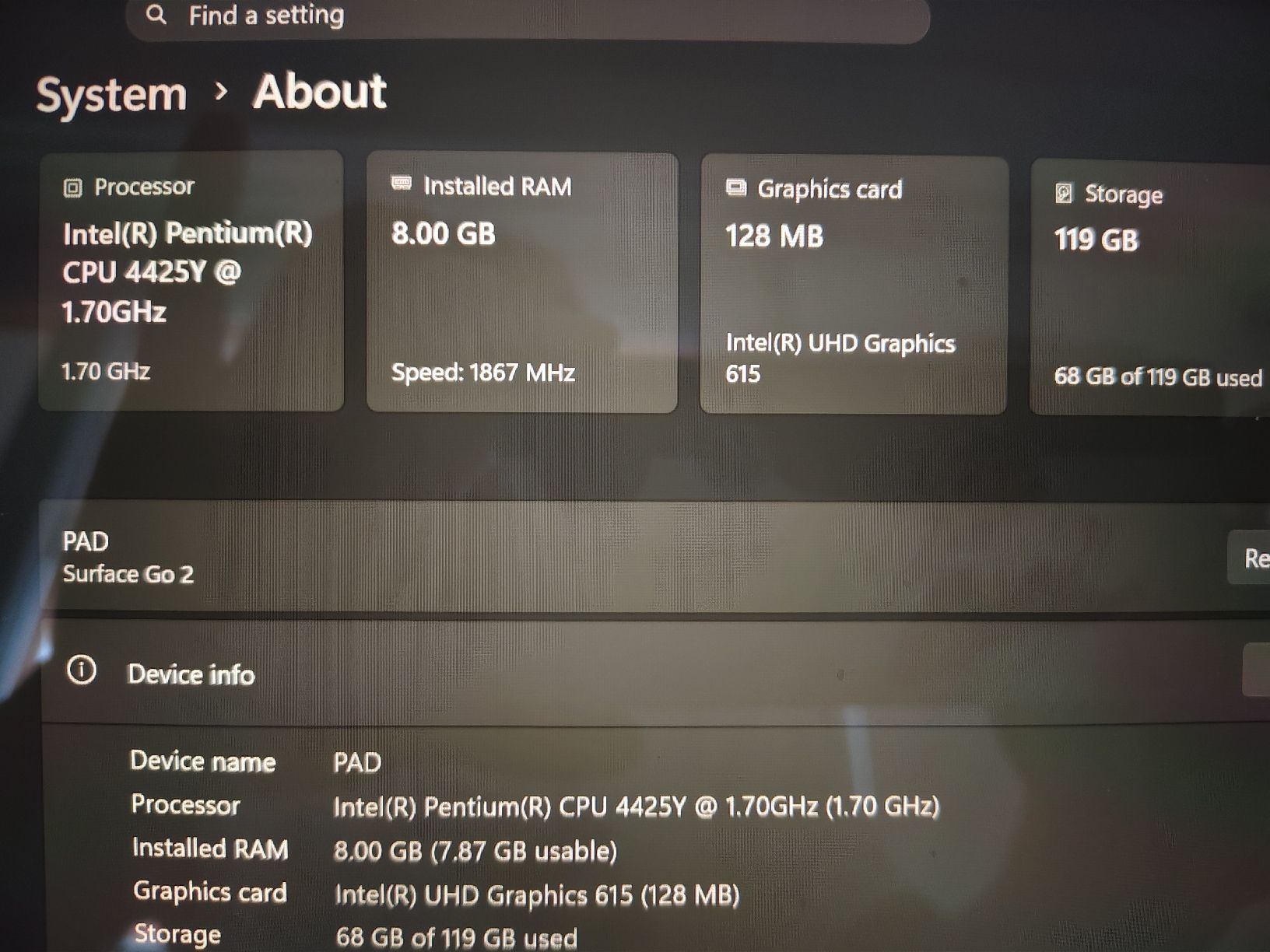 Microsoft Tablettes PC: Microsoft Surface Go 2, 8G memory – D'occasion à Zug par wav_s2tm 3