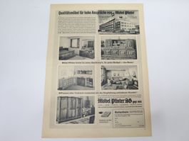 Orig. Werbung 1951, Möbel Pfister Suhr