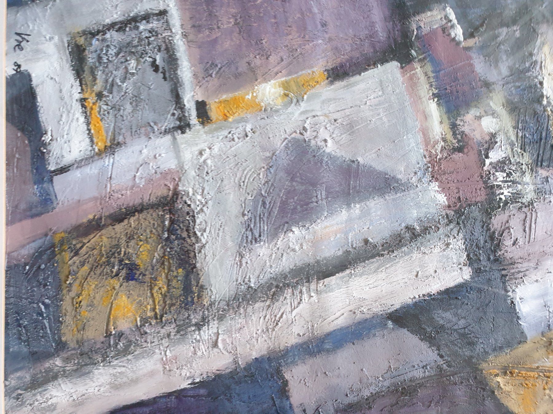 Dipinti: Gemälde abstract /signiert Vre 87 – Usato da Zürich venduto da B-Rock 3