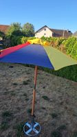 Sonnenschirm Holz bunt Ø 1.2m gebraucht