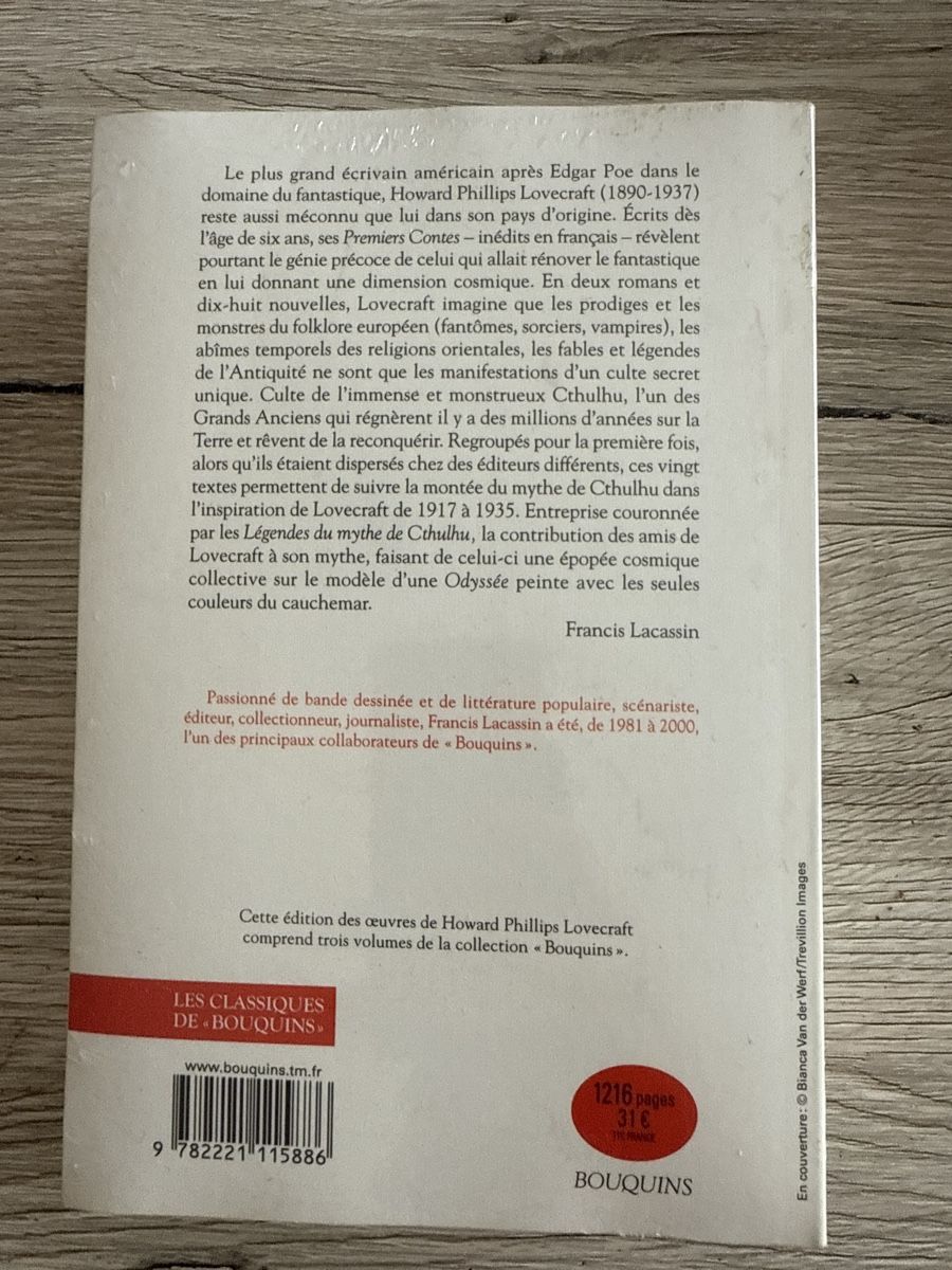 Libri: HOWARD PHILIPS LOVECRAFT – Nuovo e nell'imballaggio originale da Genève venduto da DoualS 1