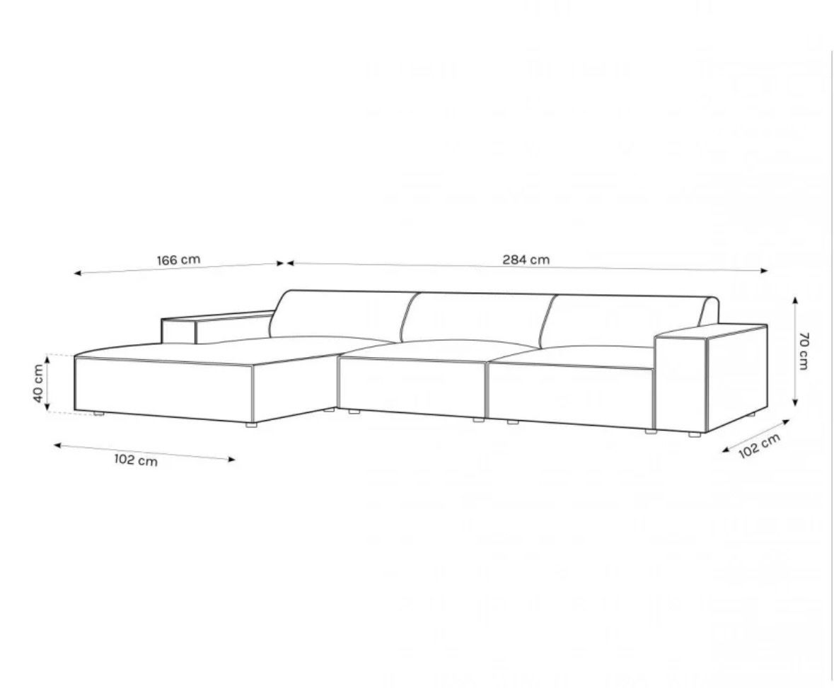Divani: Modulares Ecksofa (linke Ecke) mit Hocker  – Usato da Zürich venduto da Katie8810 1