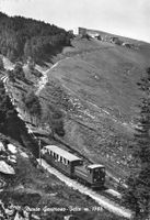 Monte Generoso (TI) Ferrovia cremagliera verso vetta Bahn G