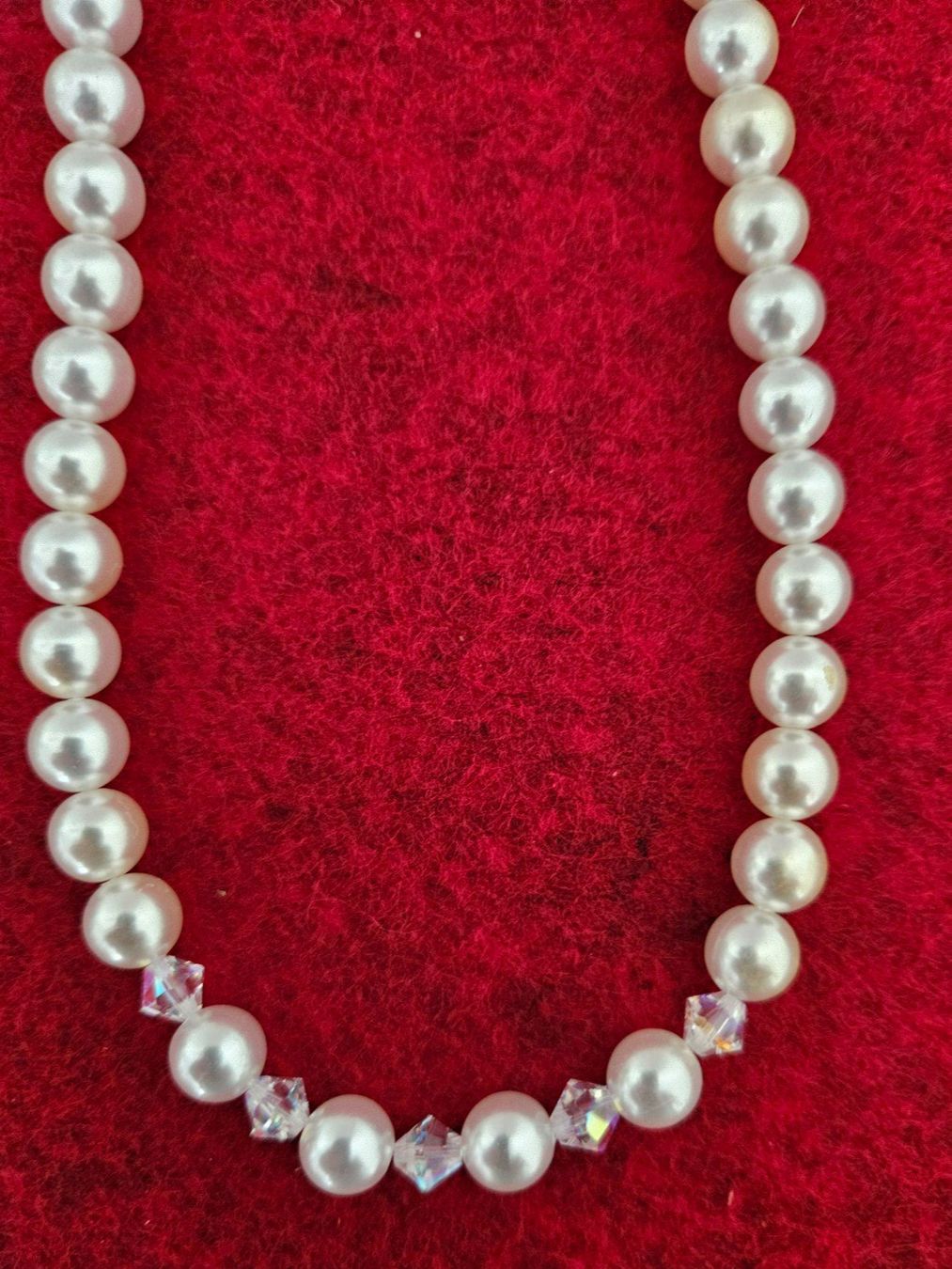 Ketten: Perlenkette mit Kristallen neuwertig Modeschmuck – Neu (gemäss Beschreibung) aus Menziken von sura76 1