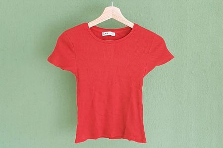 rotes T-Shirt, Grösse S