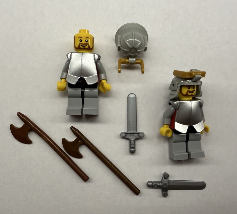 2 Lego Ritterfiguren mit Waffen und Zubehör (Gebraucht) in Rheinfelden ...