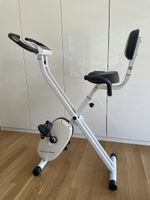 SportPlus Heimtrainer klappbar – Fitnessfahrrad mit Rückenle