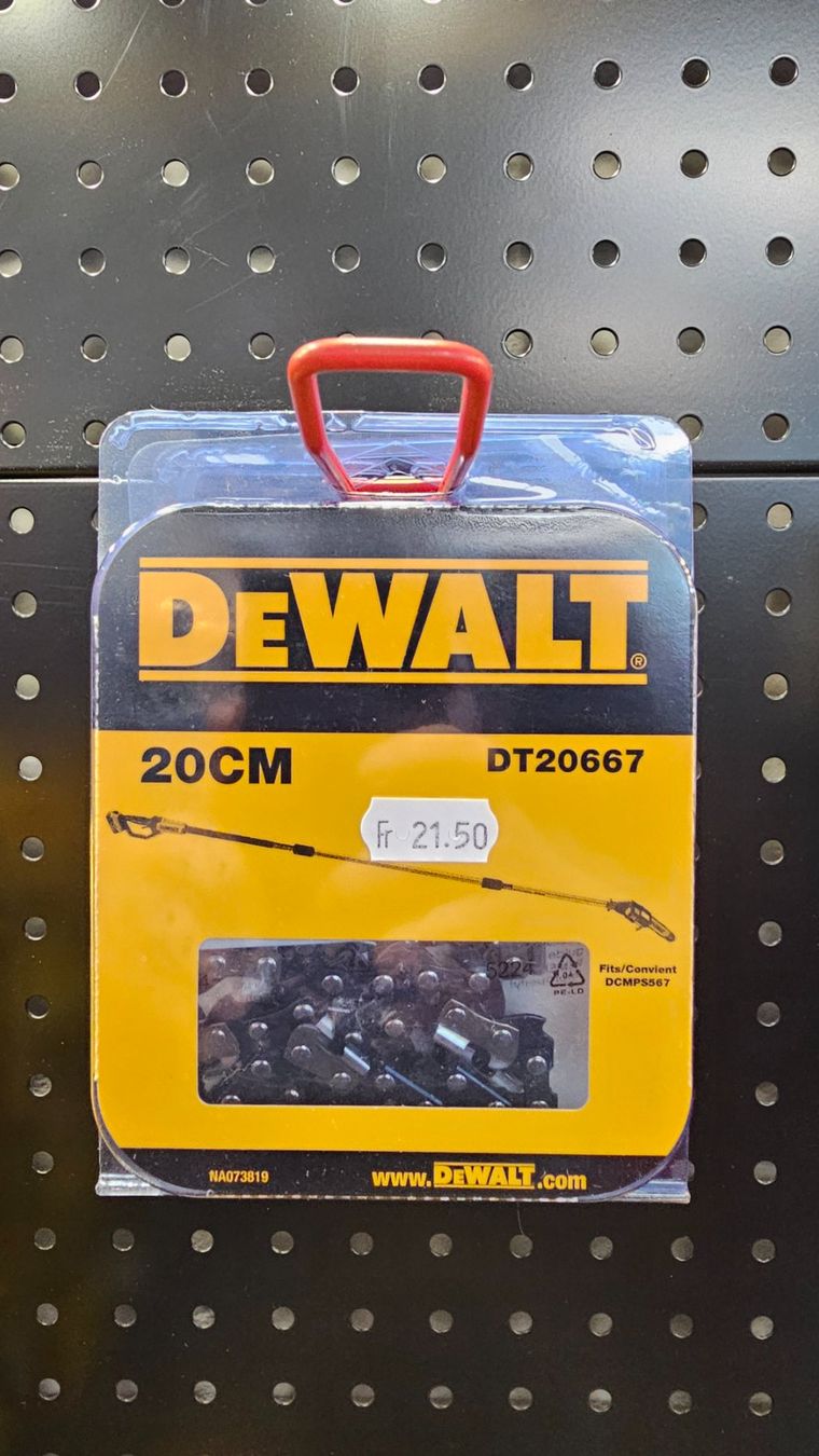 Dewalt Sägen: DeWalt Ersatz Sägekette 20cm – Neu und originalverpackt aus Koppigen von Bracher_Mail-House
