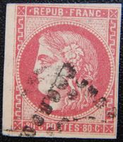 Frankreich Kat. 44b gest. 1870 Bordeaux Kat. 350 Euro sign.