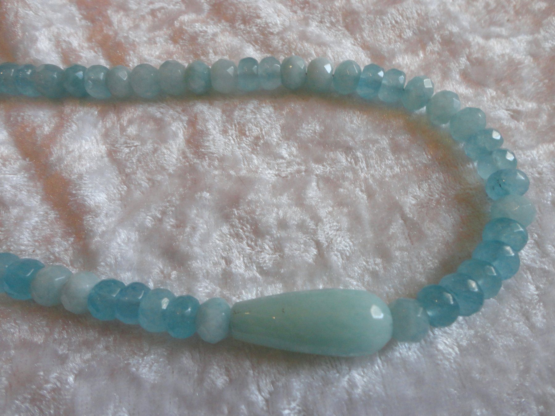 Catenine: Halskette - Aquamarin -behandelt – Nuovo (secondo la descrizione) da Biberist venduto da tl-schmuck 1