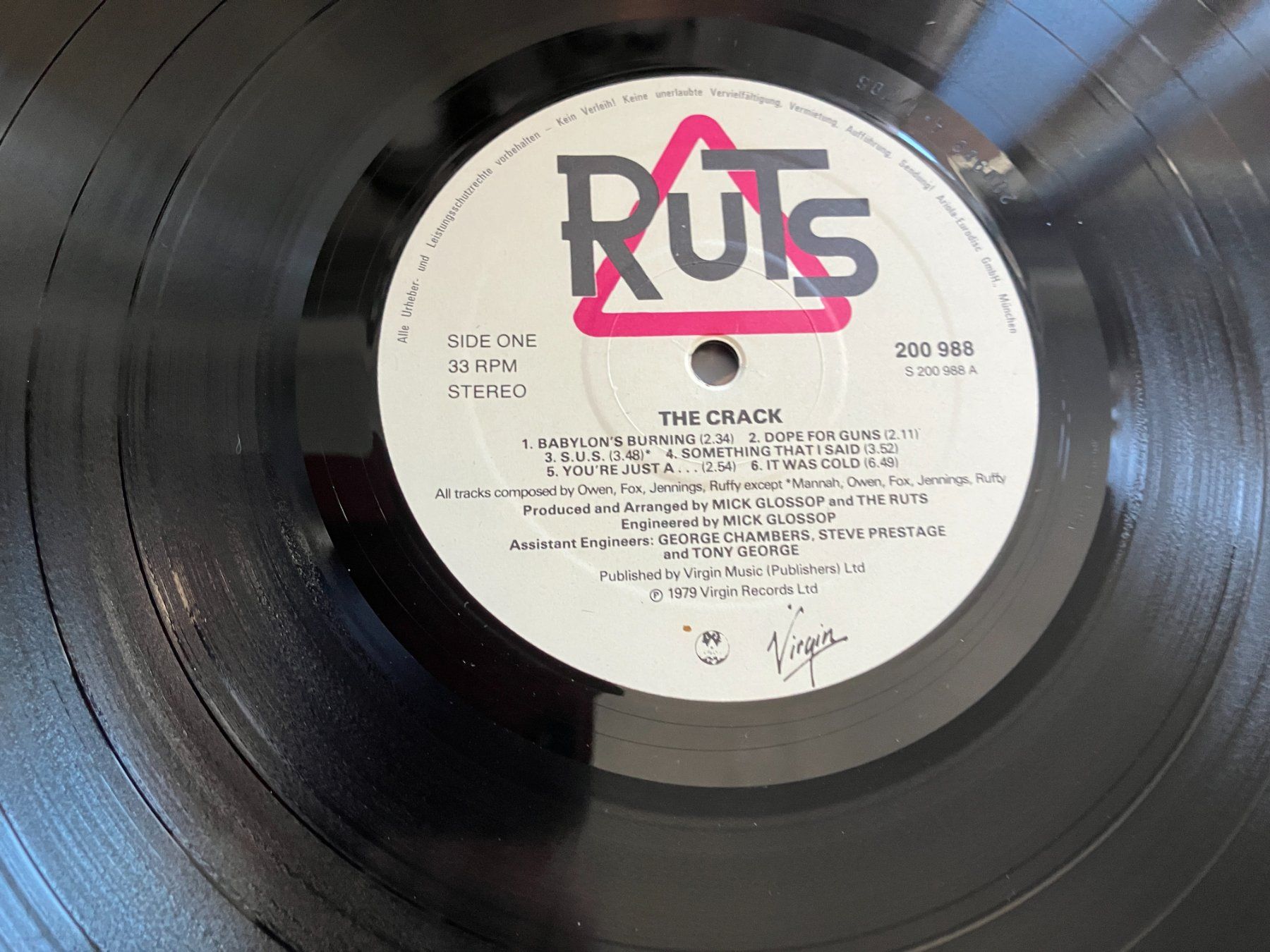 Dischi in vinile: Ruts – Usato da Aarwangen venduto da Jukebox3 5