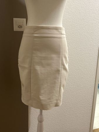 Jupe cremefarbig von H&M  Gr. 36
