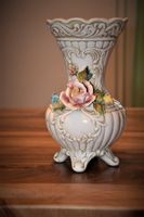 Wunderschöne   Vase, handbemalt