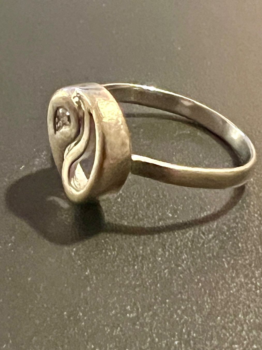 Bagues: Gold-Ring 9K mit Brilliant "Yin und Yang" – D'occasion à Chur par Penting1935 3
