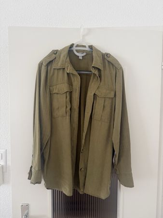 H&M Hemd Khaki Grösse 40 Damen Weste Military Grösse 40