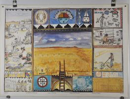 Schulwandbild Indianer Agnes Barmettler @engels