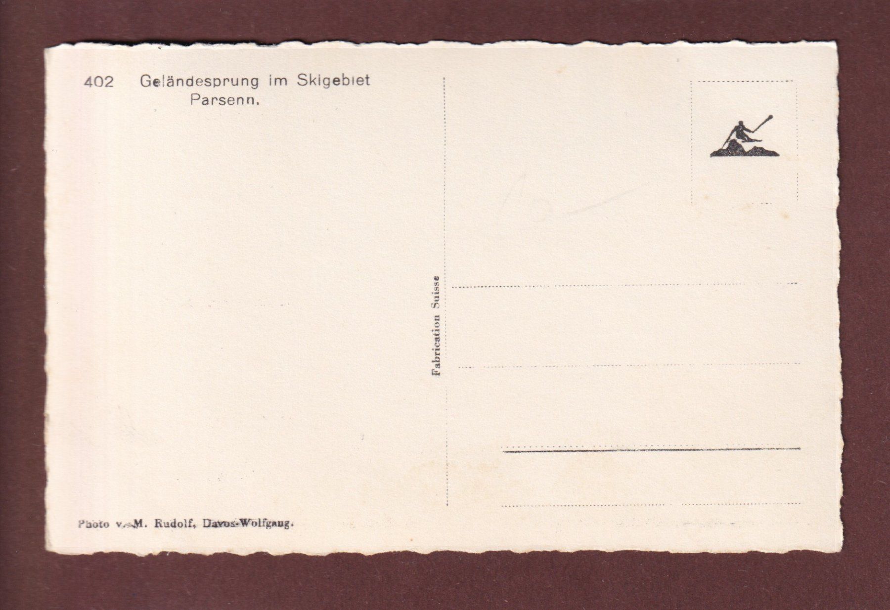 Cartoline postali: DAVOS - Parsenn - Geländesprung – Usato da Pully venduto da nicecards 1