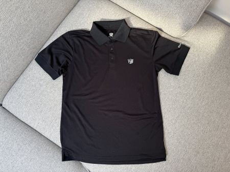 Schwarzes Wilson-Poloshirt, Grösse S, ideal für den Sommer!