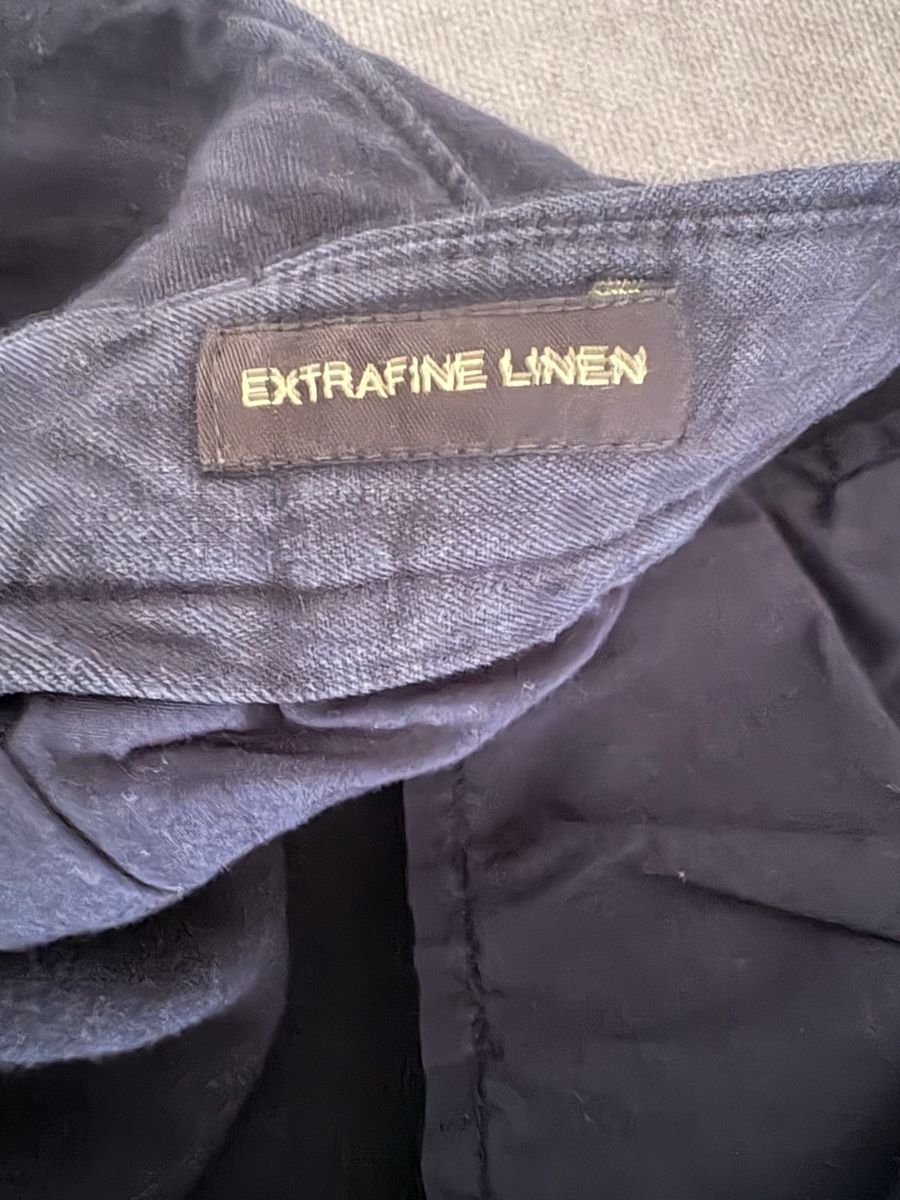 Massimo Dutti Pantalons: Massimo Dutti Leinenhose, Dunkelblau, Gr. 46 – D'occasion à Wimmis par rimnakit 3