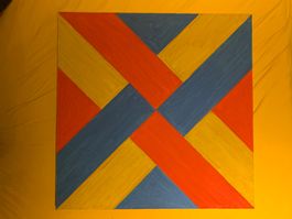 Original Gemälde von Josef Alge (1992 gemalt) im Holzrahmen