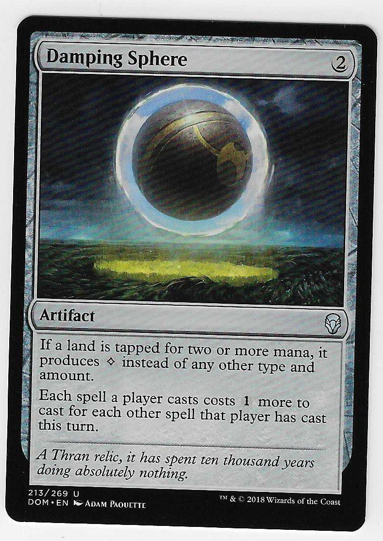 Magic The Gathering Carte collezionabili: [MTG] Damping Sphere [en] – Usato da Nyon venduto da LucidumMTG