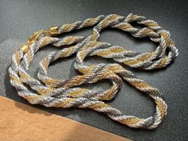 ✨Vintage geflochtene Strickkette, zweifarbig
