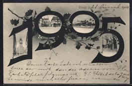 Vevey, Rathaus, Strassenpartie und Uferp