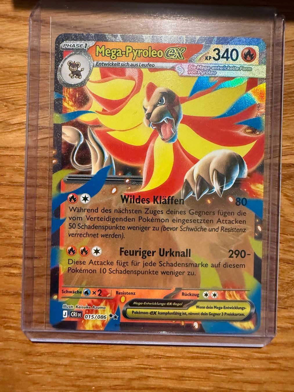 Pokémon Sammelbilder & Trading cards: Mega-Pyroleo EX 15/86 – Gebraucht aus Amriswil von sim_nlb6