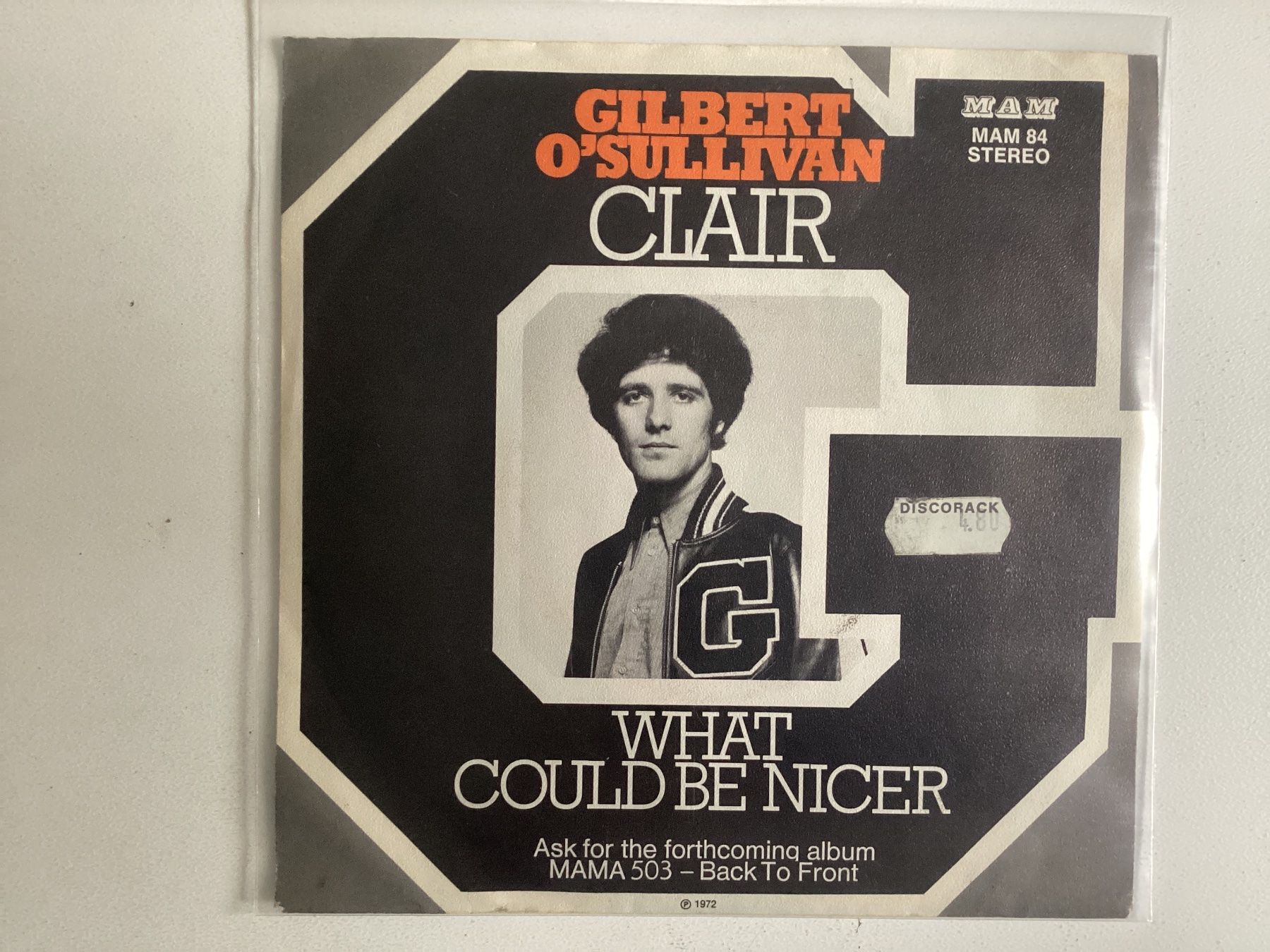 Dischi in vinile: Gilbert O’Sullivan Single - Clair / What Could Be Nicer – Usato da Gutenswil venduto da Hamzian