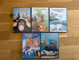 Die lustige Welt der Tiere 1-5 DVD Set Komplett