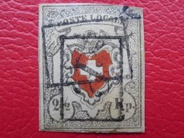 1851: POSTE LOCALE: 14I (T.10) mit P. im Kasten v. NEUENBURG