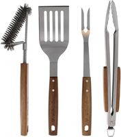 Grillbesteck Set Edelstahl 4-teilig 42cm BBQ